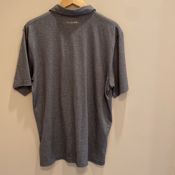Travis Mathew S/S Fine Stripe Polo Shirt Four Seasons Resort Maui Hawaii Gray L - Picture 7 of 10